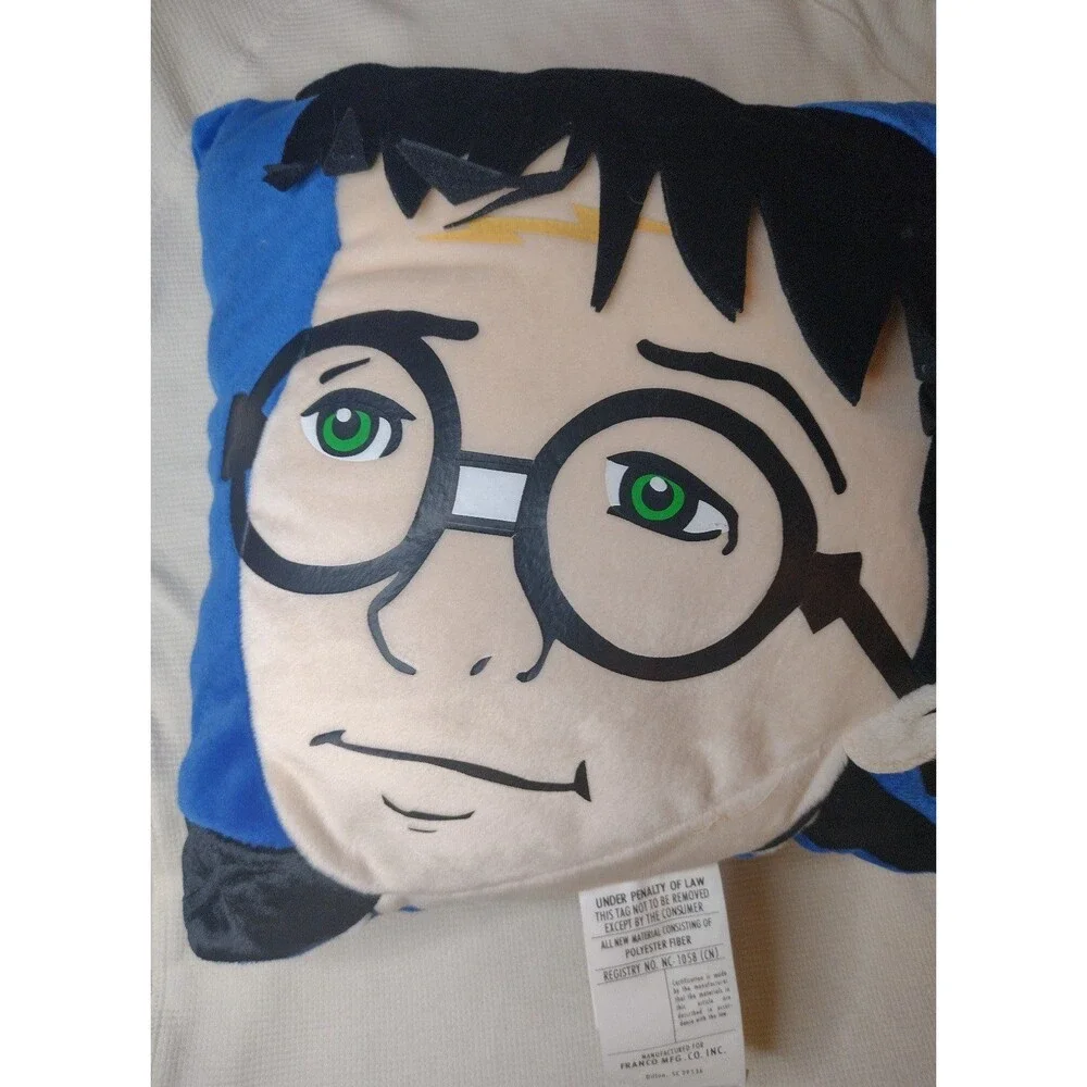 Harry Potter Face Pillow with Tags- Throw Pillow 13x14